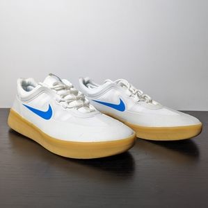 Nike SB Nyjah Free 2 Men's Size 10.5 Shoes White Light Photo Blue Gum BV2078-101